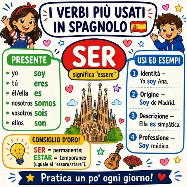 Mappa mentale: verbo SER