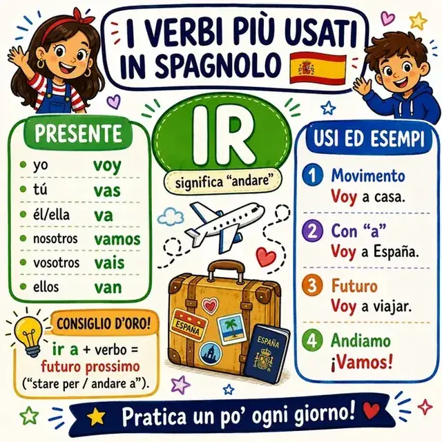Mappa mentale: verbo IR